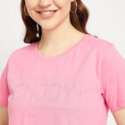 Cotton Round Neck T-Shirt, Pink, small image number null