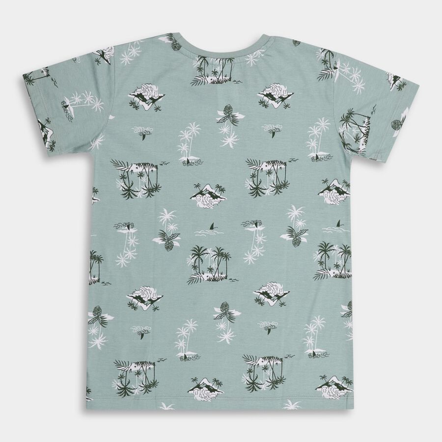 Boys' 100% Cotton Half Sleeves T-Shirt , Light Green, large image number null