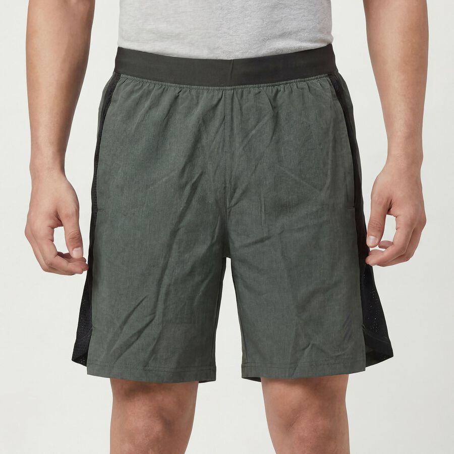 Men's Olive Regular Fit Sports Shorts, Olive, large