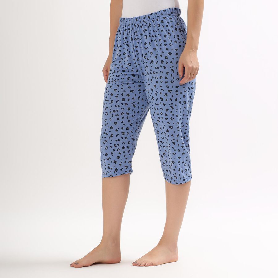 Ladies' Flared Capri , Mid Blue, large image number null