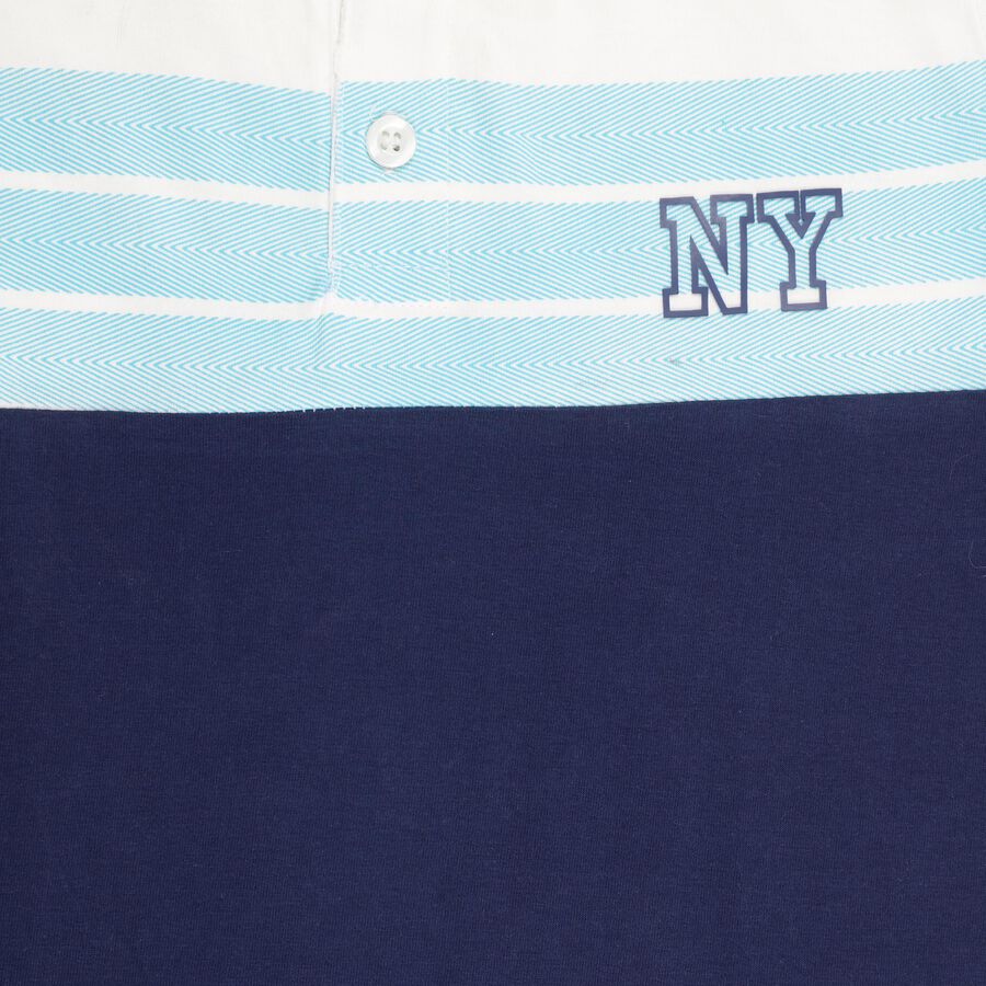Boys' 100% Cotton Half Sleeves T-Shirt , नेवी ब्लू, large image number null