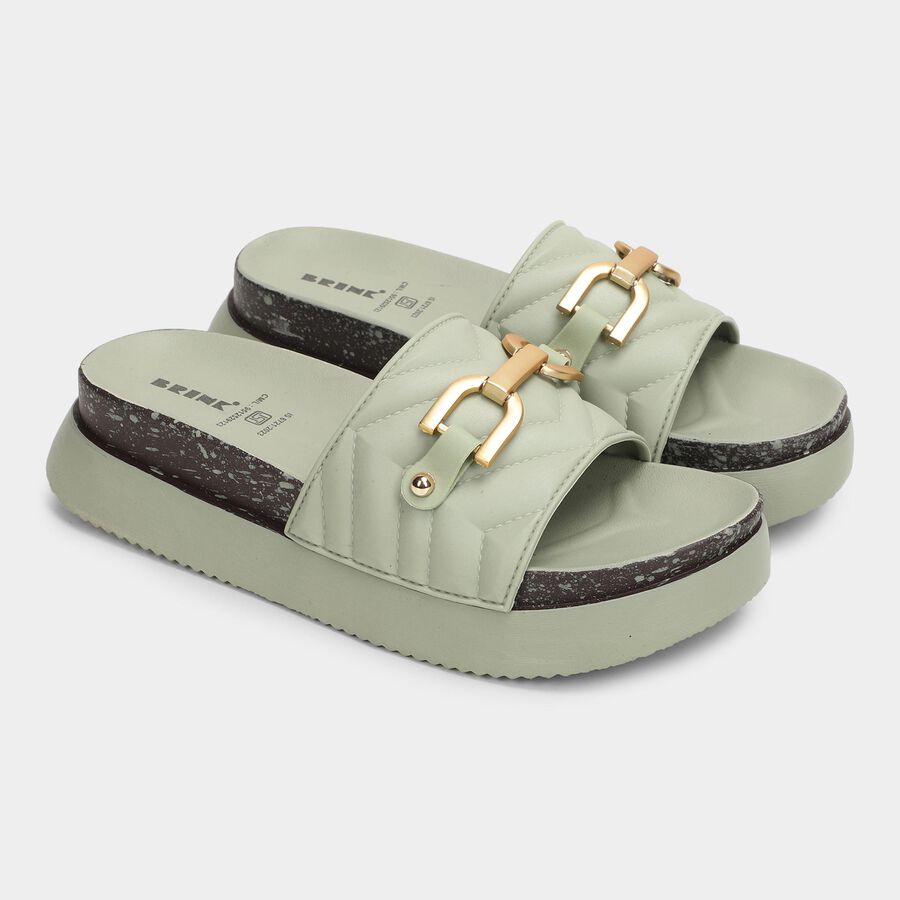 Ladies' Slipper, हरा, large image number null