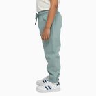 Boys Light Sage Green Elastic Waist Cotton Jogger Trousers, Light Green, small