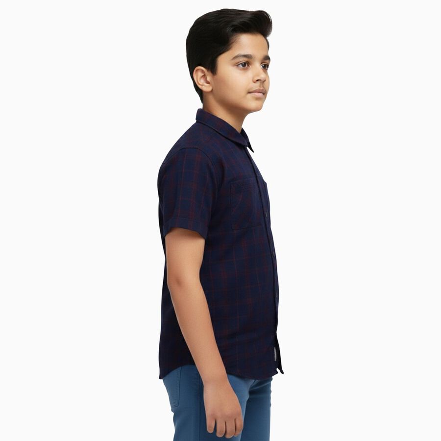 Boys' Casual Shirt, नेवी ब्लू, large image number null