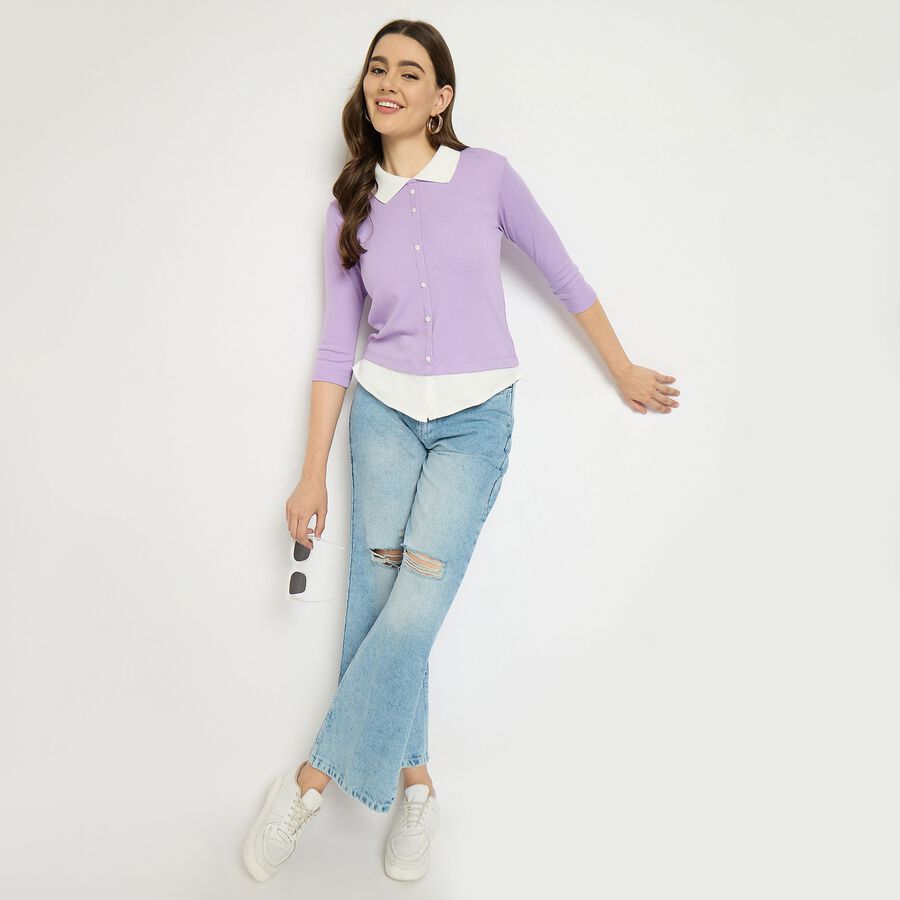 Ladies' Shirt, लाइलेक, large image number null