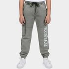 Boys' Olive Green Jogger Fit Cargo Printed Jeans, Olive, small