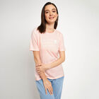 Cotton Round Neck T-Shirt, Light Pink, small image number null