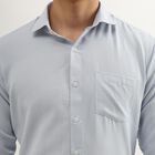 Men's Light Blue Cut Away Collar Formal Shirt, Light Blue, small image number null
