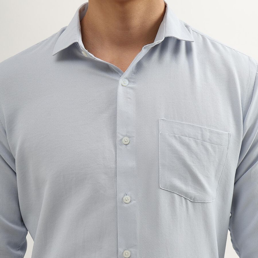 Men's Light Blue Cut Away Collar Formal Shirt, Light Blue, large image number null