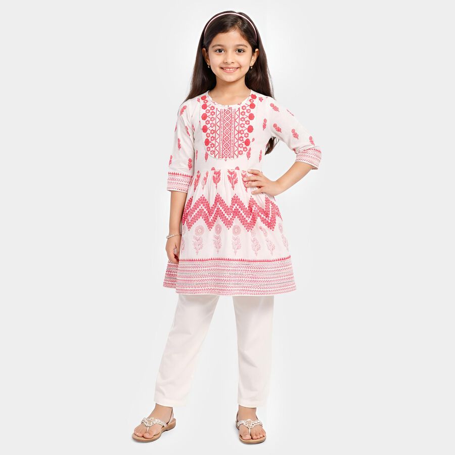 Girls' Fusion Set, गुलाबी, large
