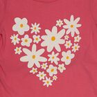 Girls Pink Round Neck Casual Top and Capri Set, गुलाबी, small