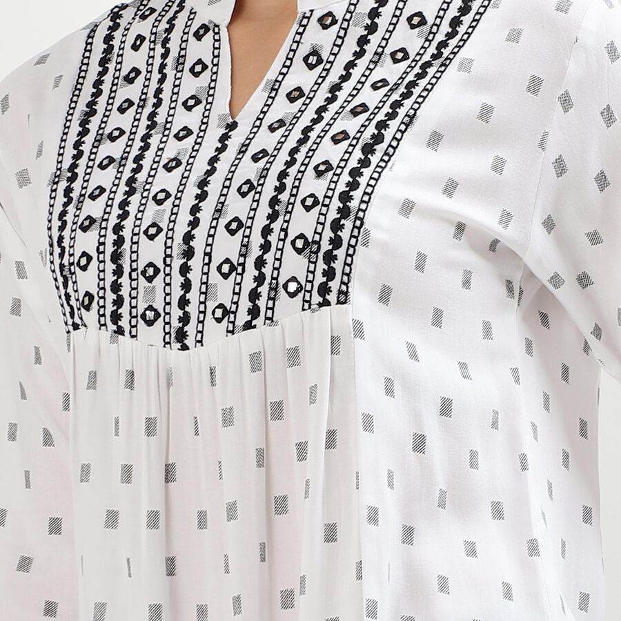 Ladies' Kurta, Off White, large image number null