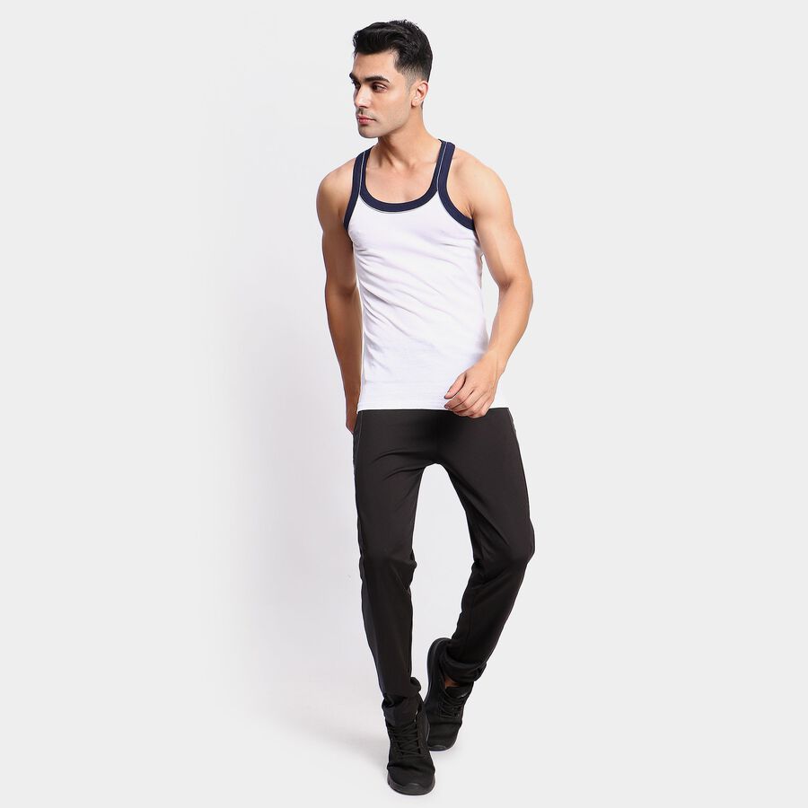 Men's 100% Cotton Gym T-Shirt, White, large image number null
