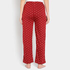 Printed Pyjama, Maroon, small image number null