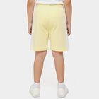 Boys' Yellow Regular Fit Printed Elastic Waist Bermuda Shorts, पीला, small