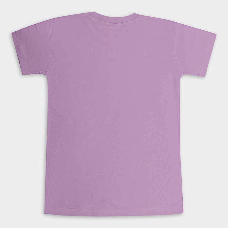 Boys' Half Sleeves T-Shirt, लाइलेक, large image number null