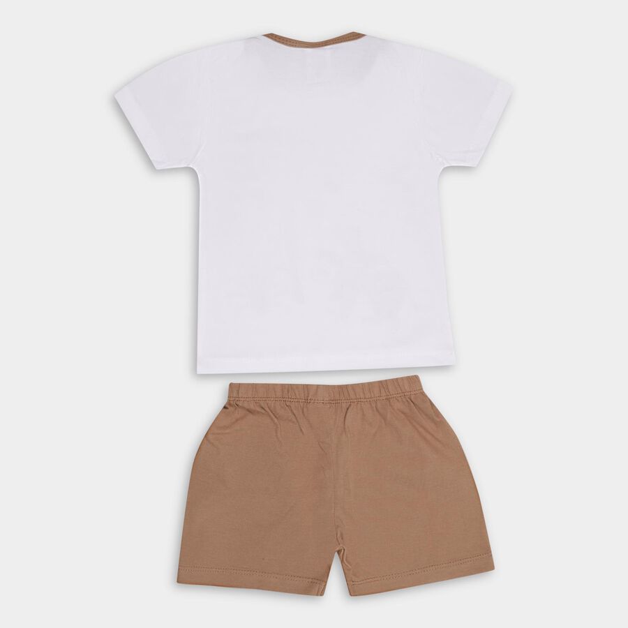 Infant Boys' 100% Cotton Baba Suit, Beige, large image number null