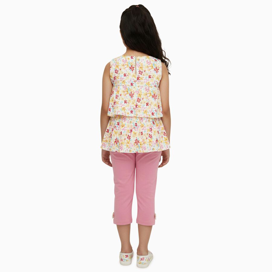 Girls' Capri Set, Pink, large