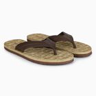 Men's Beige Flip-Flops, गहरा पीला, small