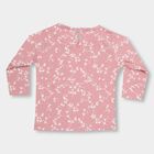 Infants' Soft Pink Round Neck Casual T-Shirt, बैंगनी, small image number null