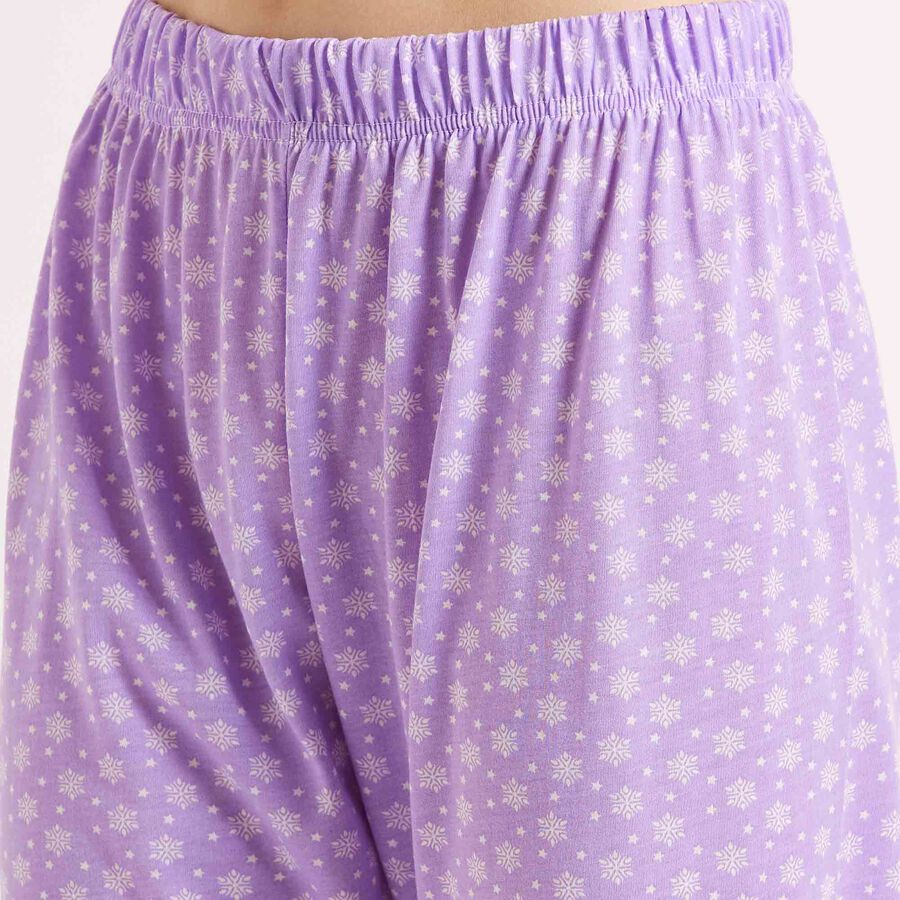 Printed Pyjama, लाइलेक, large image number null