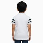 Boys' Half Sleeves T-Shirt, White, small image number null