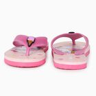 Kids Pink Character Print Flip-Flop Slippers, गुलाबी, small