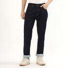 Men's Slim Fit Jeans, गहरा नीला, small image number null