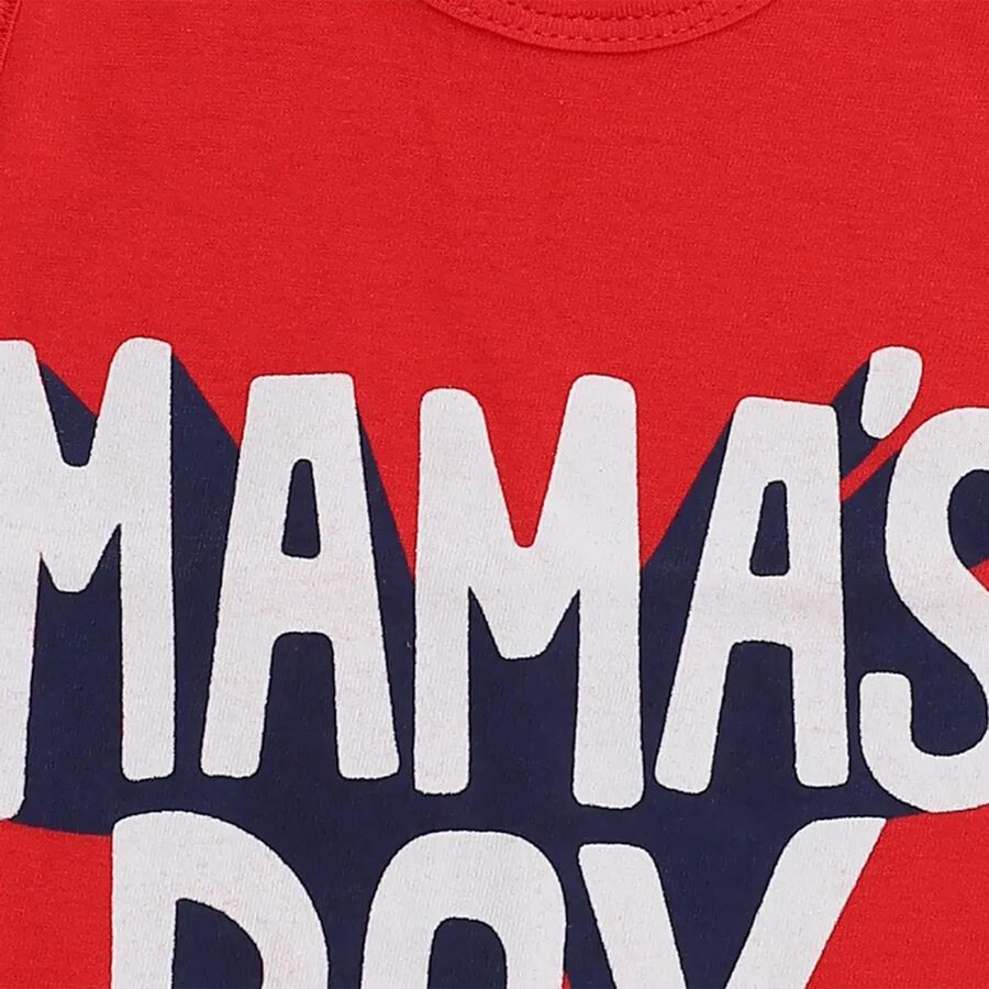 Infants' Vest, लाल, large image number null