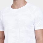 Men's Round Neck Half Sleeves T-Shirt , White, small image number null