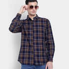 Cotton Checks Casual Shirt, भूरा, small image number null