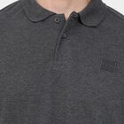 Men's Collared Half Sleeves T-Shirt, Charcoal, small image number null