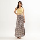 Women's Multicolor Flared Tiered Skirt, Dark Blue, small image number null