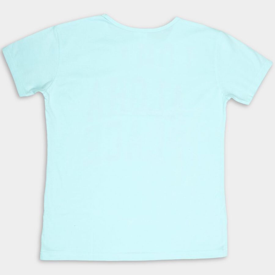 Girls' T-Shirt, एक्वा, large image number null