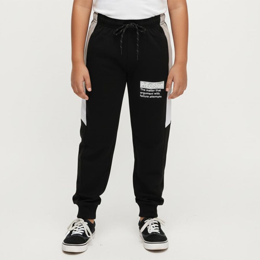 Boys' Winter Pyjama, काला, large image number null