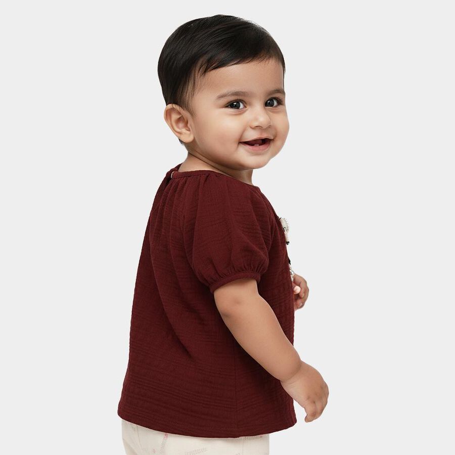 Girls' T-Shirt, Wine, large image number null