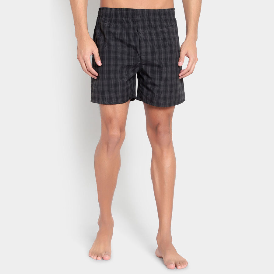 Checks Boxers, Dark Grey, large image number null