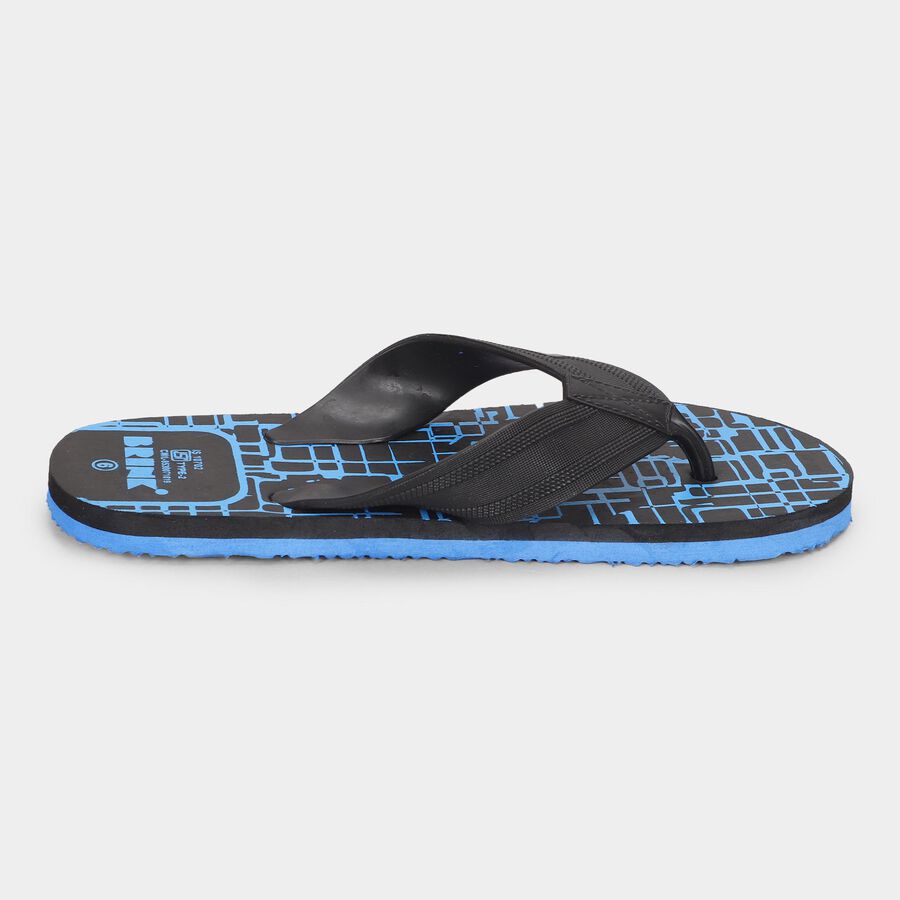 Men's V Strap Slipper, Blue, large image number null