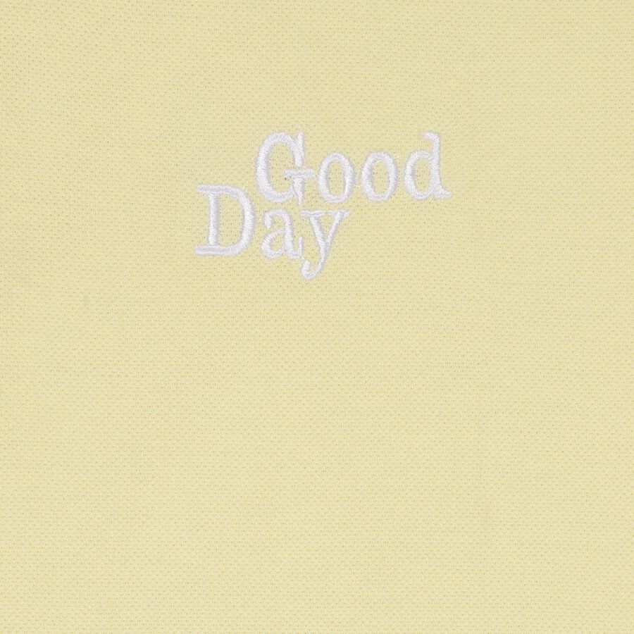 Boys' Collar Half Sleeves T-Shirt, Yellow, large