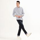Men's Casual Shirt, Mid Blue, small image number null