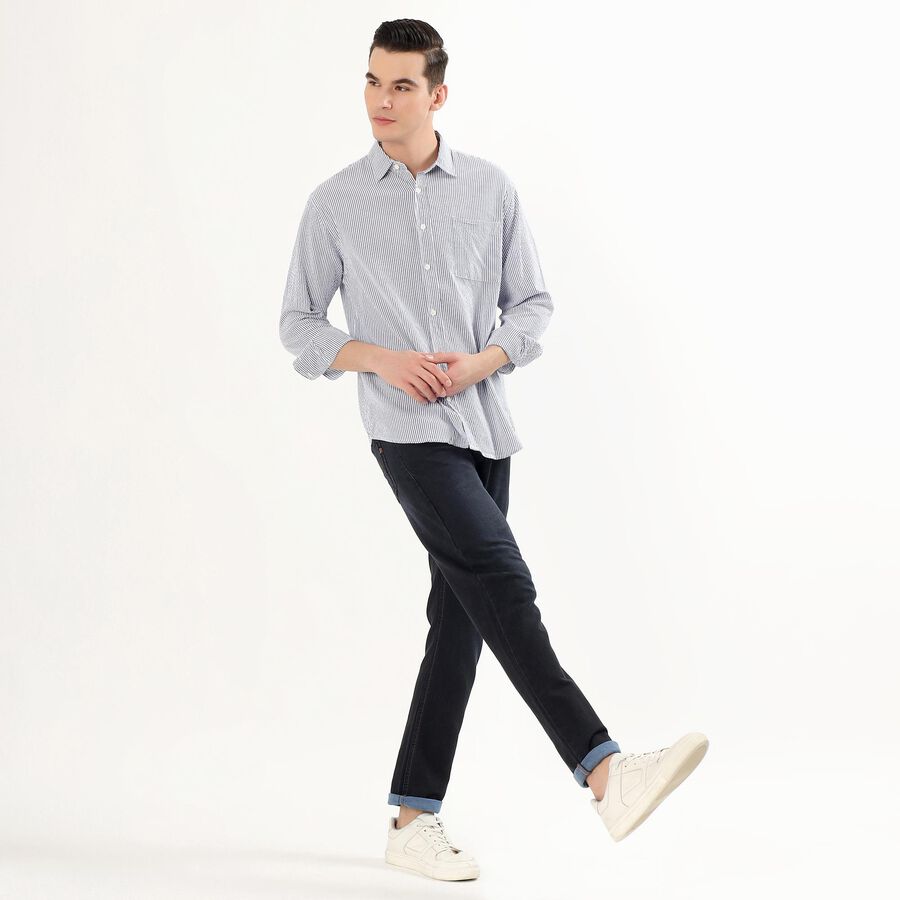 Men's Casual Shirt, Mid Blue, large image number null