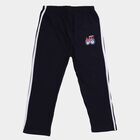 Infants' Midnight Navy Blue Regular Fit Tractor Graphic Cotton Pyjama, नेवी ब्लू, small