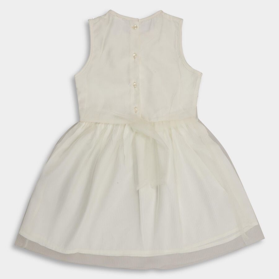 Girls' Frock , ऑफ व्हाइट, large image number null