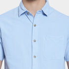Cotton Solid Casual Shirt, Light Blue, small image number null