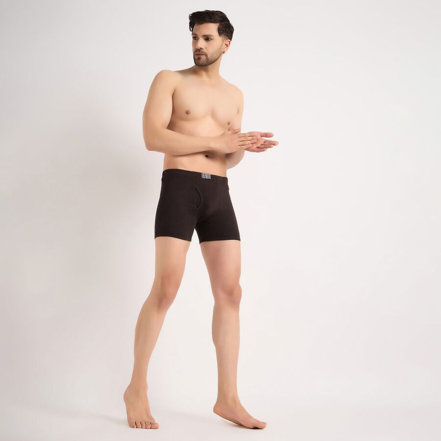 Men's Cotton Trunk, भूरा, large image number null