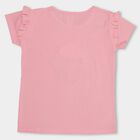 Girls' 100% Cotton T-Shirt , गुलाबी, small image number null