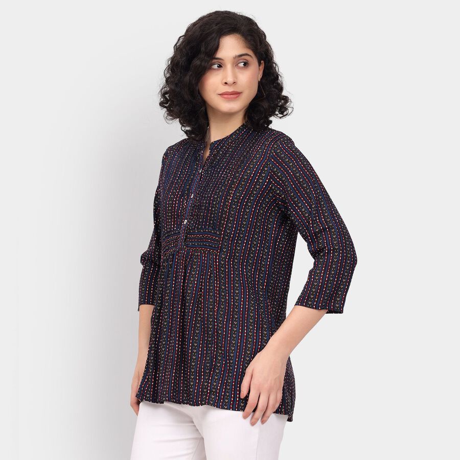 Ladies' Kurta, Navy Blue, large image number null