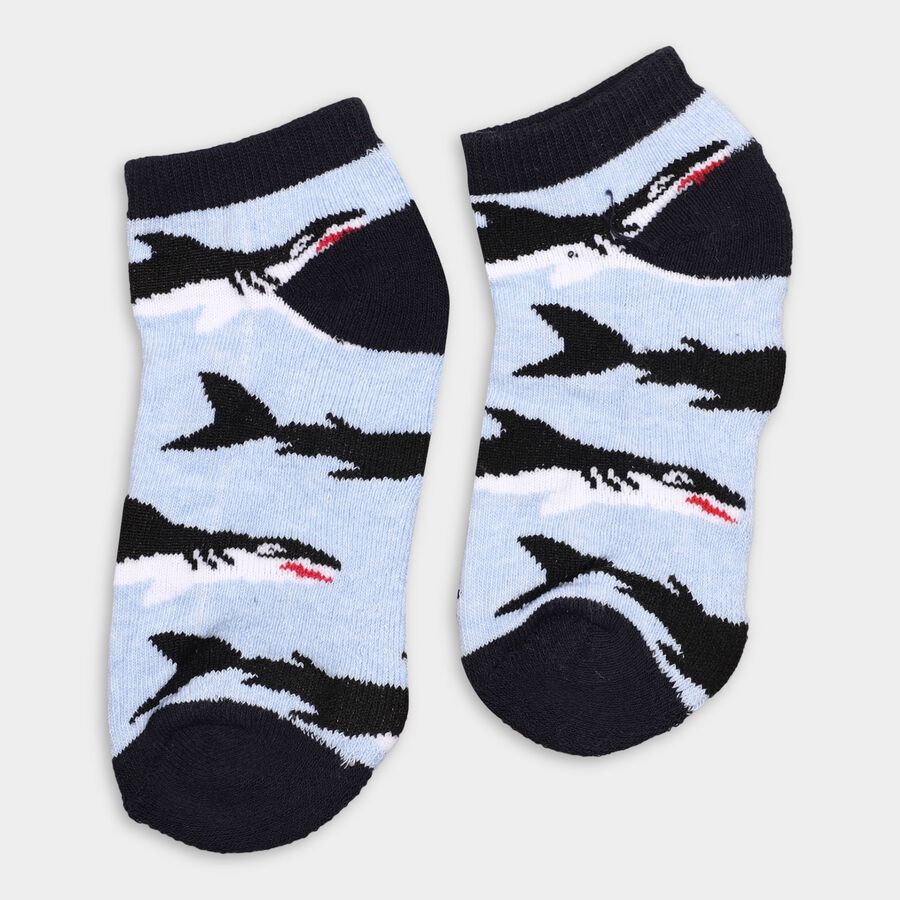Boys' Socks (Pack of 2), Light Blue, large