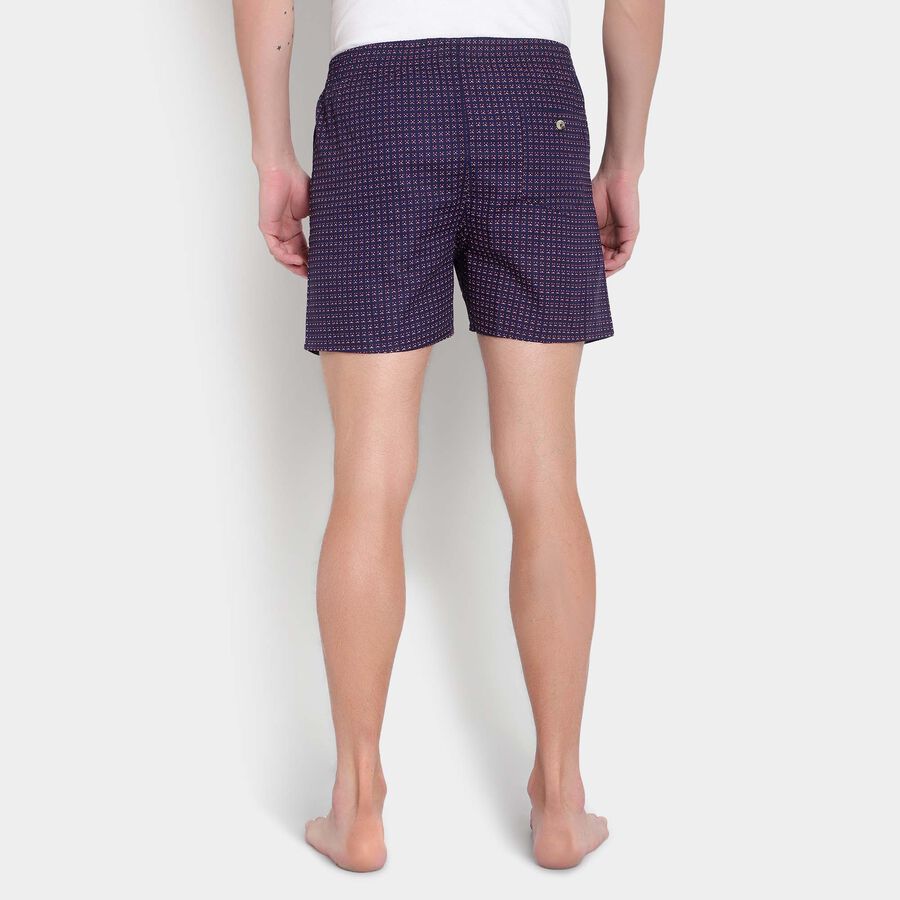 Cotton Printed Boxers, Navy Blue, large image number null