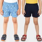 Boys' Blue and Navy Cotton Printed and Solid Briefs, Navy Blue, small